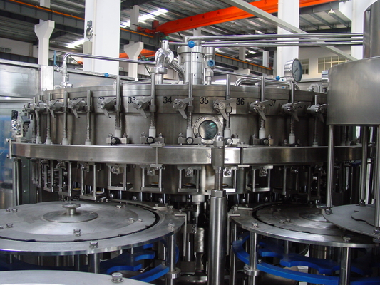 65 Heads High Speed Soft Drink Auto Carbonated Drink Filling Machine Beverage