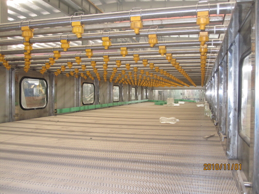 Automatic Water Spraying Bottle Cooling Tunnel For Hot Filling Production Line